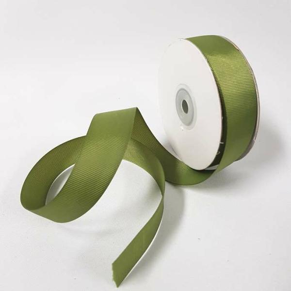 Grosgrain Ribbon | Grosgrain Ribbon 25Mm Olive Grosgrain Ribbon Grosgrain Ribbon