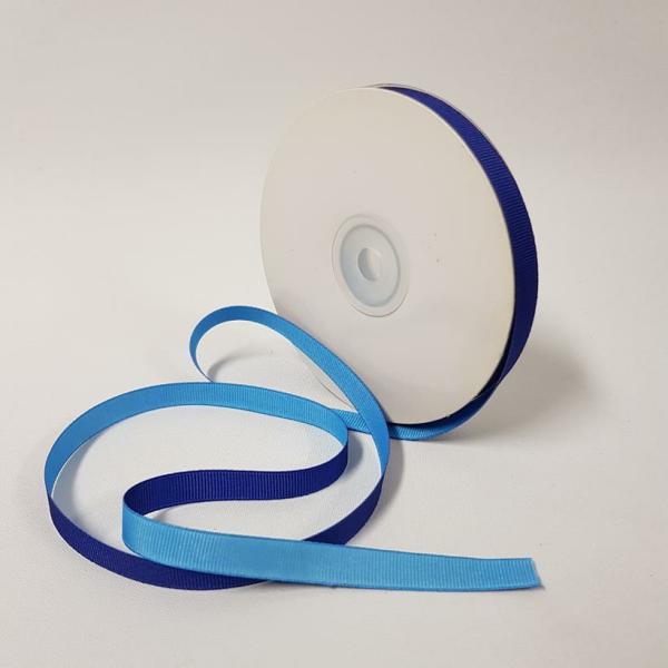 Grosgrain Ribbon | Grosgrain Ribbon Two Toned 10Mm Island Blue/Royal Grosgrain Ribbon Grosgrain Ribbon