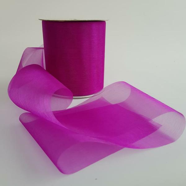 Organza Ribbon | Organza Ribbon 100Mm Wine Organza Ribbon Organza Ribbon