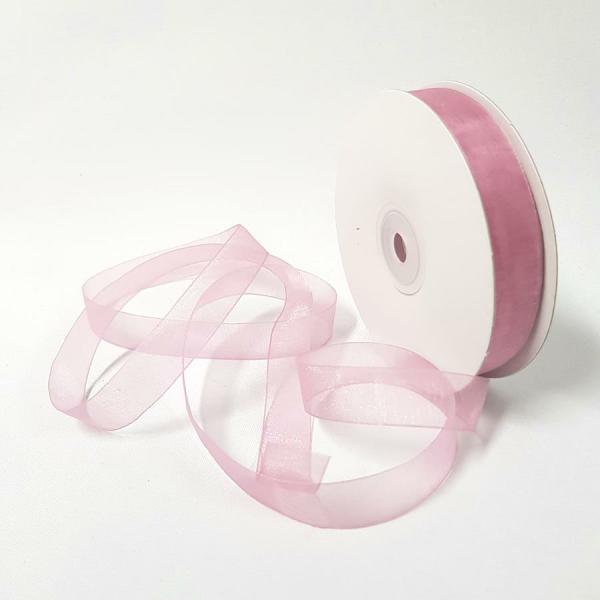 Organza Ribbon | Organza Ribbon 15Mm Dusty Pink Organza Ribbon Organza Ribbon