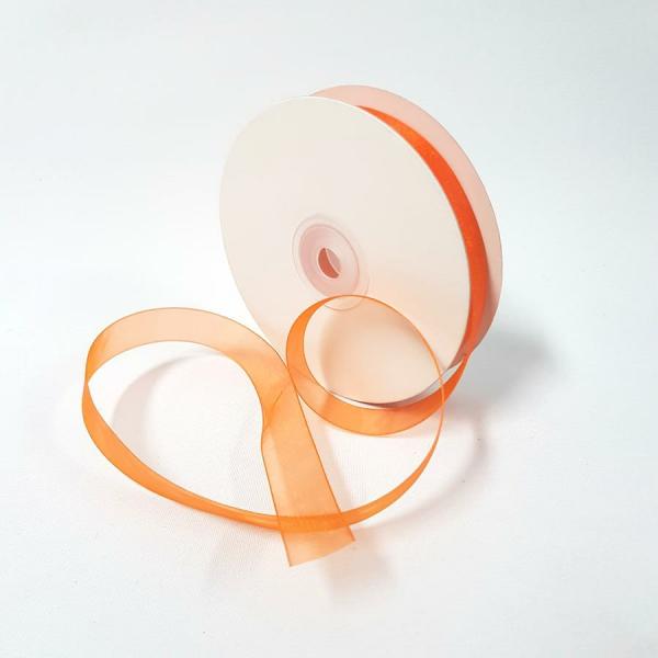 Organza Ribbon | Organza Ribbon 15Mm Orange Organza Ribbon Organza Ribbon