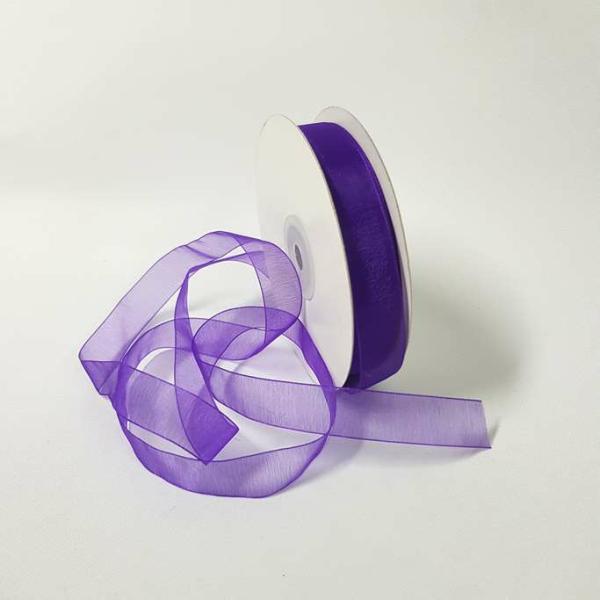 Organza Ribbon | Organza Ribbon 15Mm Purple Organza Ribbon Organza Ribbon