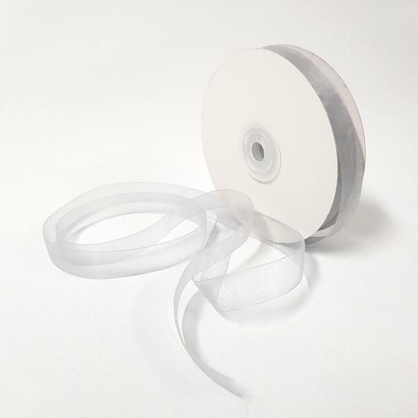 Organza Ribbon | Organza Ribbon 15Mm Silver Organza Ribbon Organza Ribbon