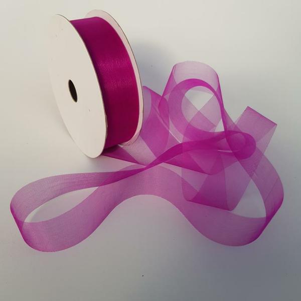 Organza Ribbon | Organza Ribbon 25Mm Wine Organza Ribbon Organza Ribbon