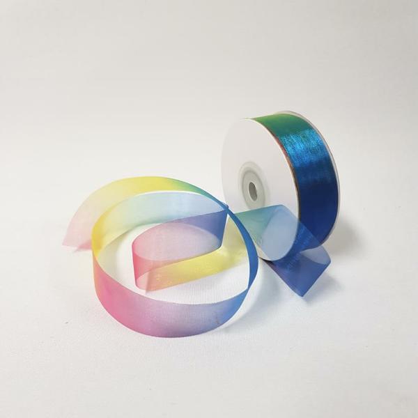 Organza Ribbon | Rainbow Ribbon Organza 25Mm Organza Ribbon Organza Ribbon