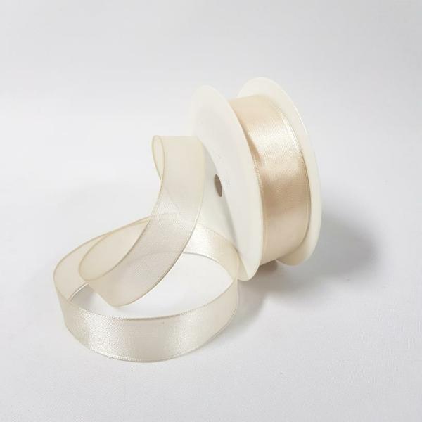 Para Silk Ribbon | Para Silk Ribbon 25Mm Ivory Para Silk Ribbon Para Silk Ribbon