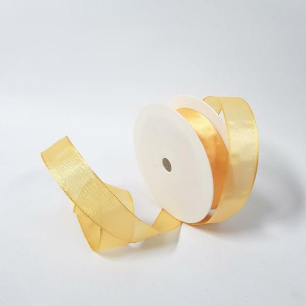 Para Silk Ribbon | Para Silk Ribbon 25Mm Light Gold Para Silk Ribbon Para Silk Ribbon