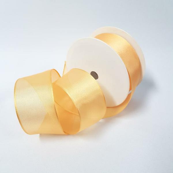 Para Silk Ribbon | Para Silk Ribbon 40Mm Light Gold Para Silk Ribbon Para Silk Ribbon