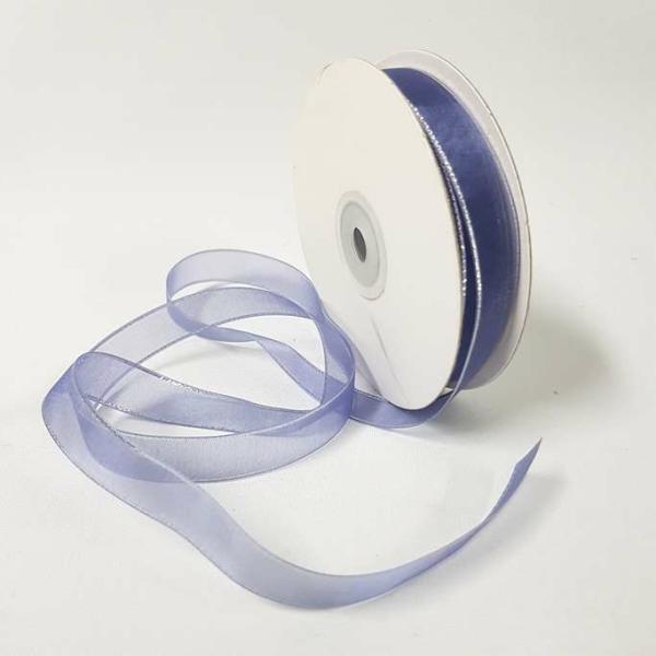 Ribbons Silver Thread | Organza Ribbon Silver Edge 15Mm Lavender Ribbons Ribbons Silver Thread