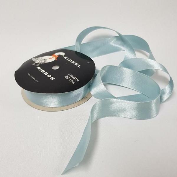 Satin Ribbon | Satin Double Sided 25Mm Dusty Blue Ribbons Satin Ribbon