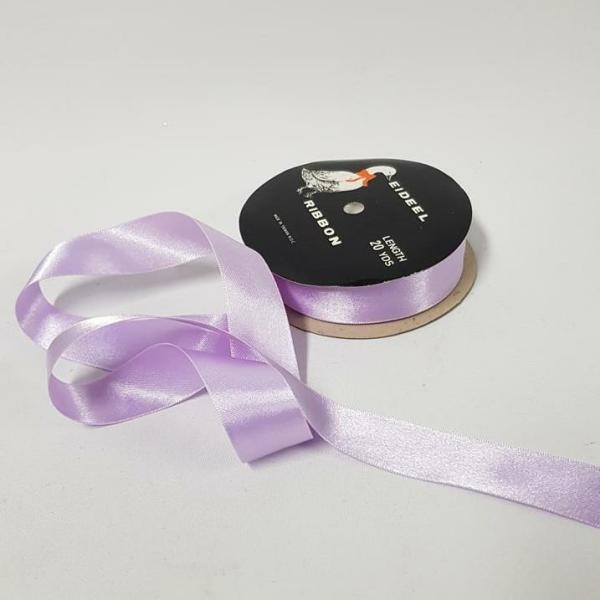 Satin Ribbon | Satin Double Sided 25Mm Lavender Ribbons Satin Ribbon