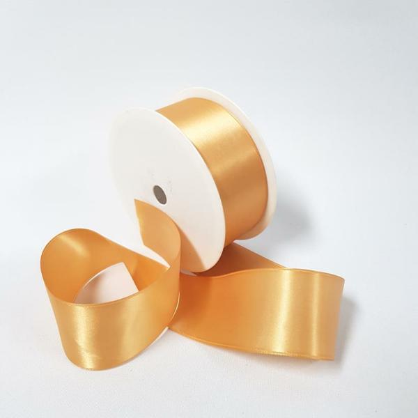 Satin Ribbon | Satin Double Sided 38Mm Gold Ribbons Satin Ribbon