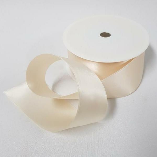 Satin Ribbon | Satin Double Sided 38Mm Ivory Ribbons Satin Ribbon