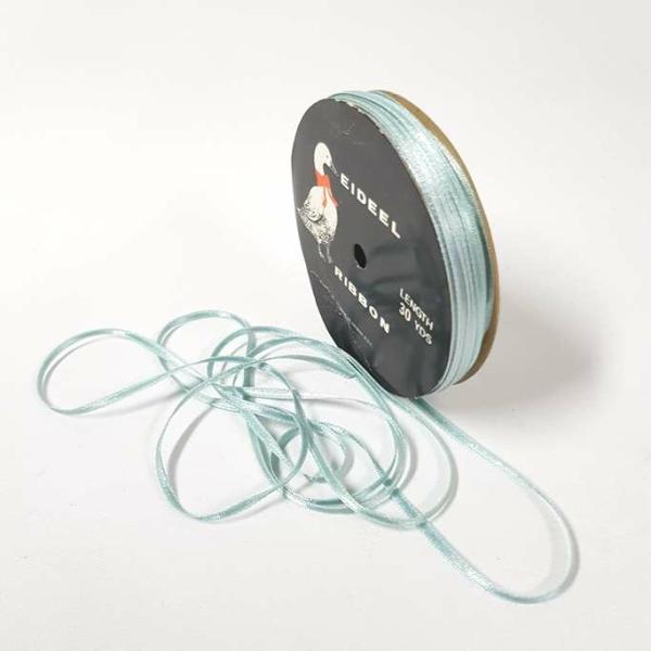 Satin Ribbon | Satin Double Sided 3Mm Dusty Blue Ribbons Satin Ribbon