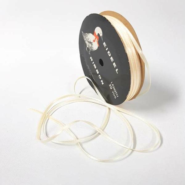 Satin Ribbon | Satin Double Sided 3Mm Light Peach Ribbons Satin Ribbon