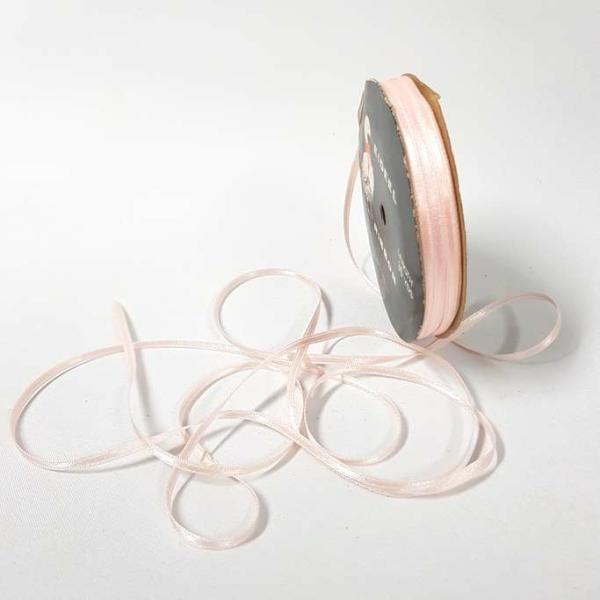 Satin Ribbon | Satin Double Sided 3Mm Light Pink Ribbons Satin Ribbon