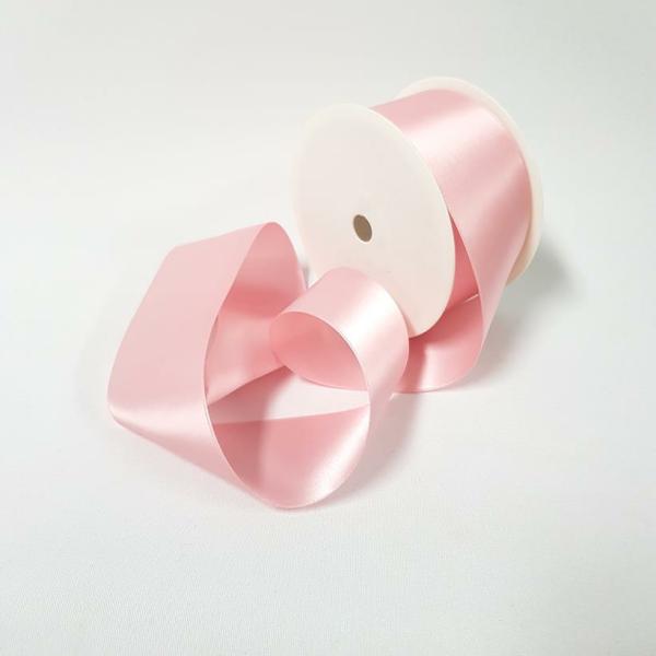 Satin Ribbon | Satin Double Sided 50Mm Baby Pink Ribbons Satin Ribbon