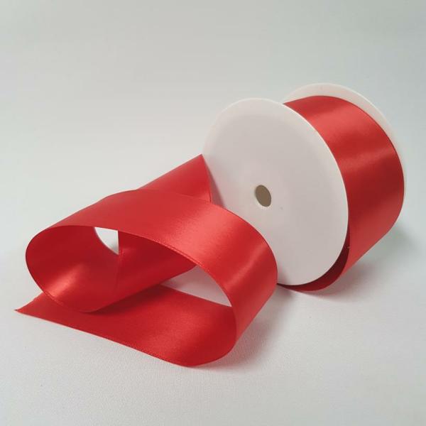 Satin Ribbon | Satin Double Sided 50Mm Red Ribbons Satin Ribbon