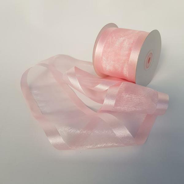 Satin Ribbon | Satin Edged Ribbon 75Mm Baby Pink Ribbons Satin Ribbon