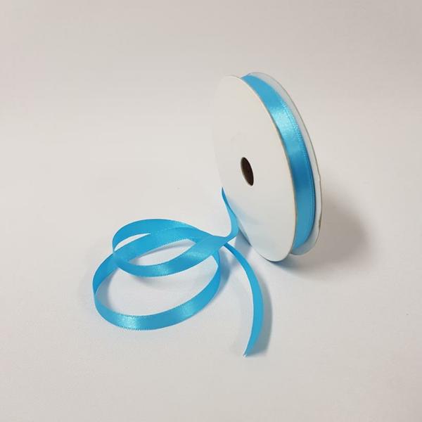 Satin Ribbon | Satin Ribbon Single Sided 10Mm Aqua Ribbons Satin Ribbon