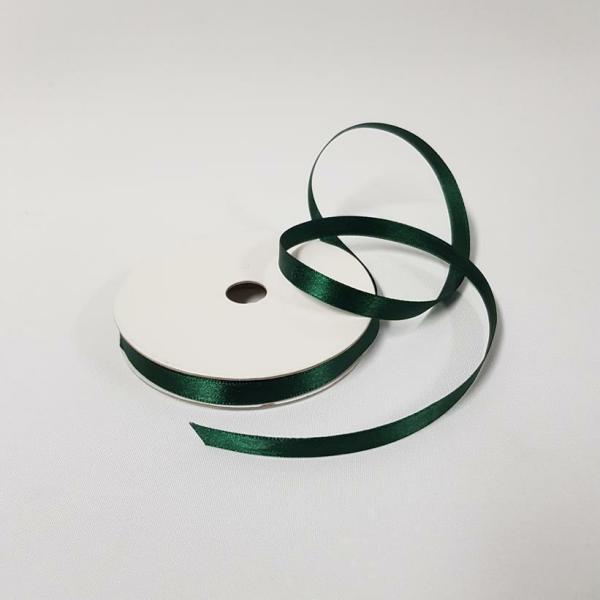 Satin Ribbon | Satin Ribbon Single Sided 10Mm Hunter Green Ribbons Satin Ribbon