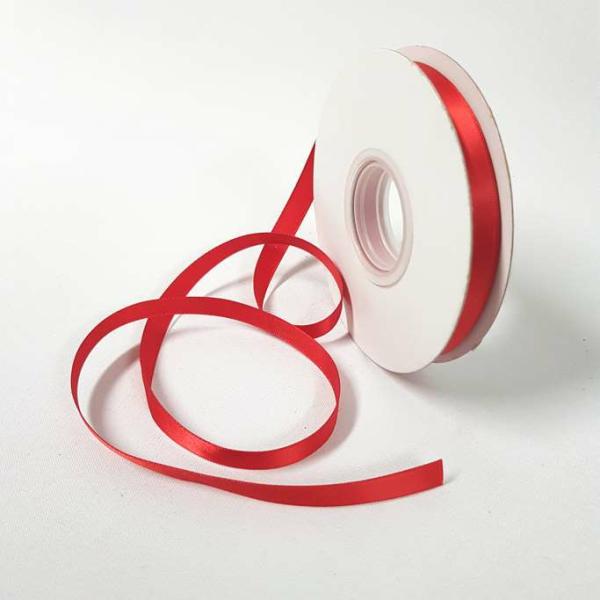 Satin Ribbon | Satin Ribbon Single Sided 10Mm Red Ribbons Satin Ribbon