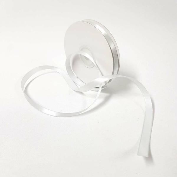 Satin Ribbon | Satin Ribbon Single Sided 10Mm Silver Ribbons Satin Ribbon