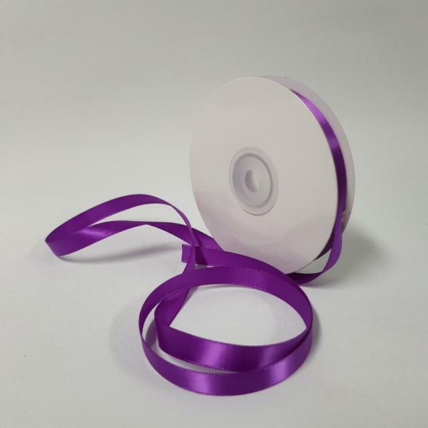 Satin Ribbon | Satin Ribbon Single Sided 10Mm Violet Ribbons Satin Ribbon