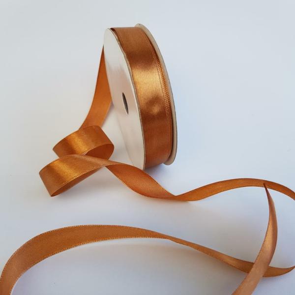 Satin Ribbon | Satin Ribbon Single Sided 15Mm Bronze Ribbons Satin Ribbon