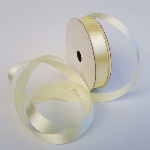 Satin Ribbon | Satin Ribbon Single Sided 15Mm Eggshell Ribbons Satin Ribbon