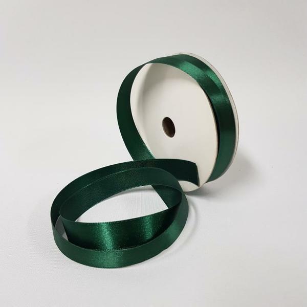 Satin Ribbon | Satin Ribbon Single Sided 15Mm Hunter Green Ribbons Satin Ribbon