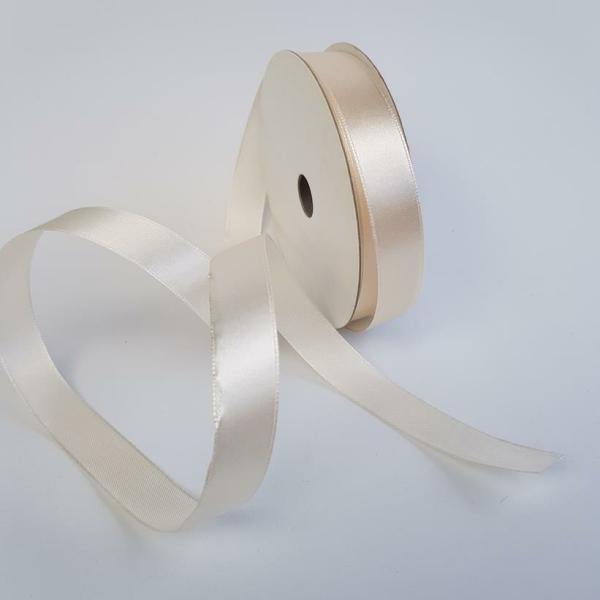 Satin Ribbon | Satin Ribbon Single Sided 15Mm Ivory Ribbons Satin Ribbon