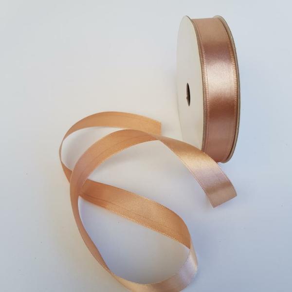 Satin Ribbon | Satin Ribbon Single Sided 15Mm Latte Ribbons Satin Ribbon