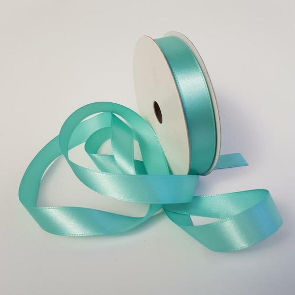 Satin Ribbon | Satin Ribbon Single Sided 15Mm Spearmint Ribbons Satin Ribbon