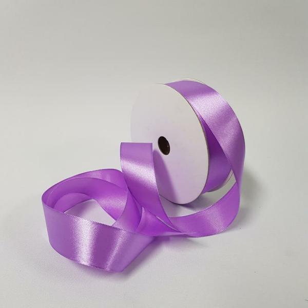 Satin Ribbon | Satin Ribbon Single Sided 25Mm Lavender Ribbons Satin Ribbon