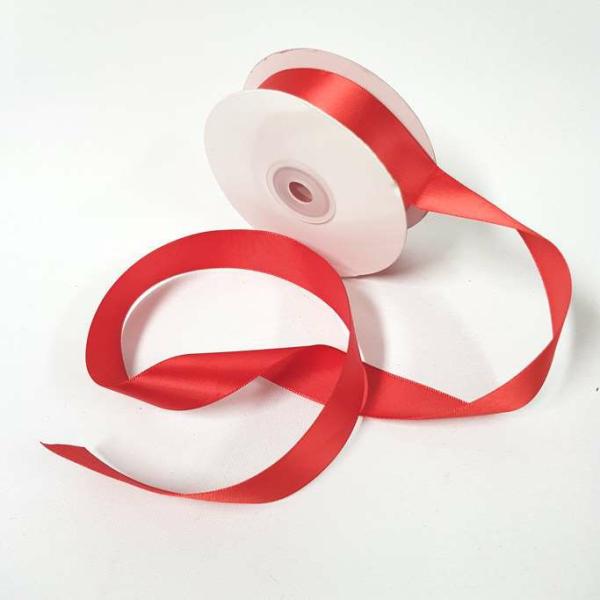 Satin Ribbon | Satin Ribbon Single Sided 25Mm Red Ribbons Satin Ribbon