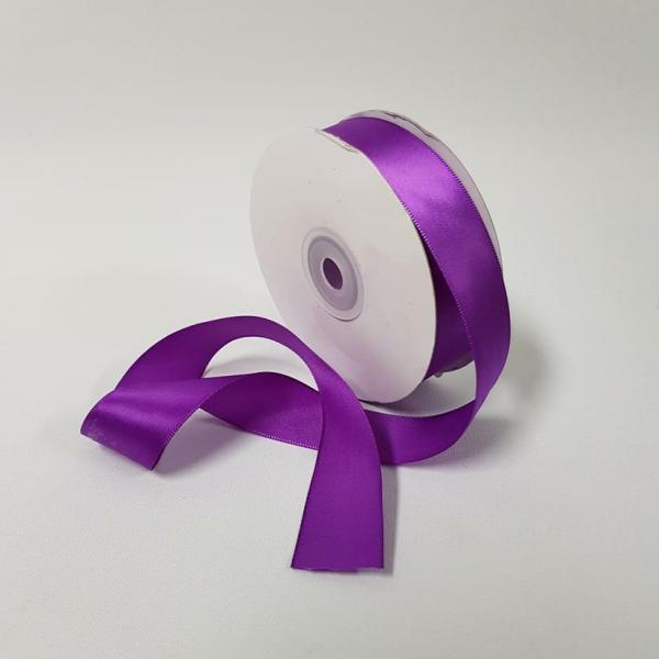 Satin Ribbon | Satin Ribbon Single Sided 25Mm Violet Ribbons Satin Ribbon