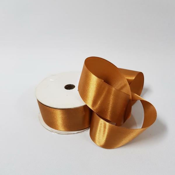 Satin Ribbon | Satin Ribbon Single Sided 38Mm Bronze Ribbons Satin Ribbon