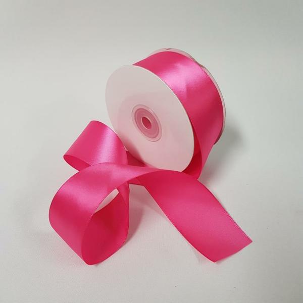 Satin Ribbon | Satin Ribbon Single Sided 38Mm Shocking Pink Ribbons Satin Ribbon