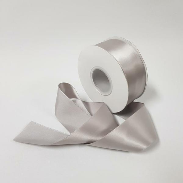 Satin Ribbon | Satin Ribbon Single Sided 38Mm Silver Ribbons Satin Ribbon