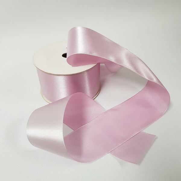 Satin Ribbon | Satin Ribbon Single Sided 50Mm Dusty Pink Ribbons Satin Ribbon