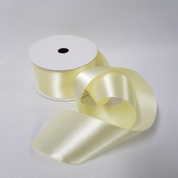 Satin Ribbon | Satin Ribbon Single Sided 50Mm Egg Shell Ribbons Satin Ribbon