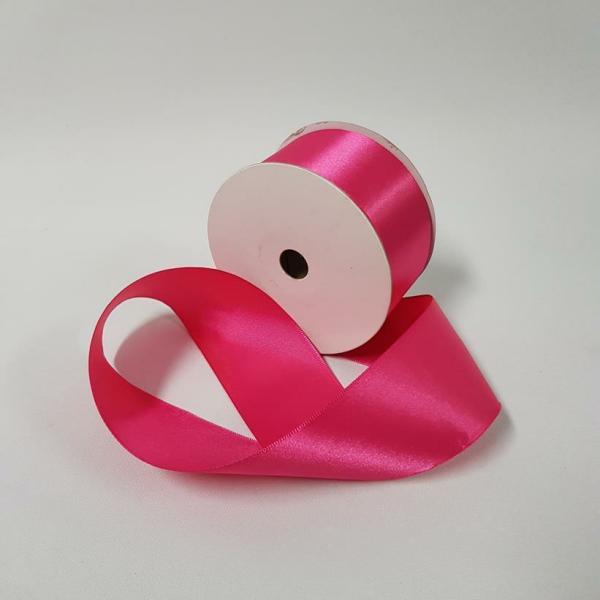 Satin Ribbon | Satin Ribbon Single Sided 50Mm Hot Pink Ribbons Satin Ribbon