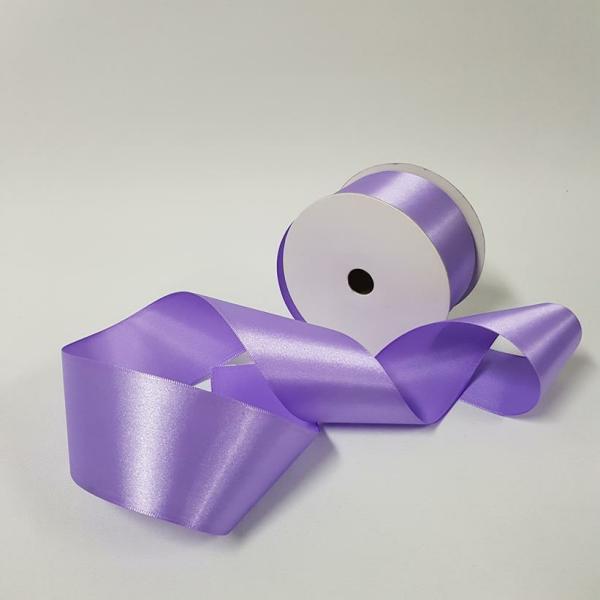 Satin Ribbon | Satin Ribbon Single Sided 50Mm Lavender Ribbons Satin Ribbon