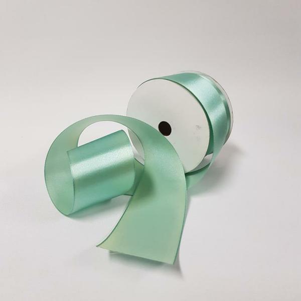 Satin Ribbon | Satin Ribbon Single Sided 50Mm Spearmint Ribbons Satin Ribbon