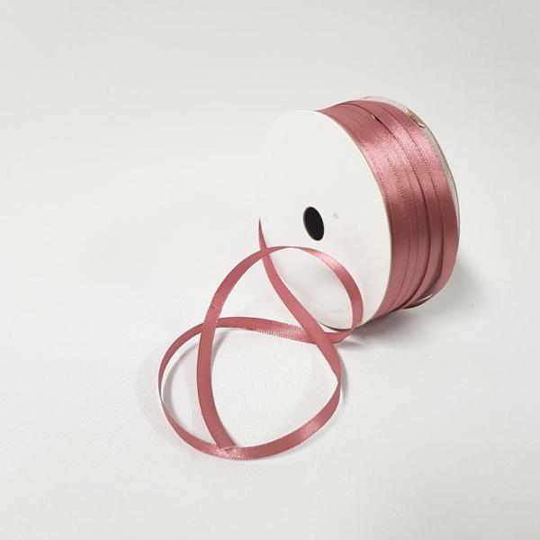 Satin Ribbon | Satin Ribbon Single Sided 6Mm Old Rose Ribbons Satin Ribbon