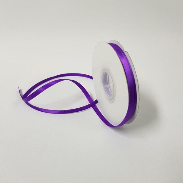 Satin Ribbon | Satin Ribbon Single Sided 6Mm Purple Ribbons Satin Ribbon