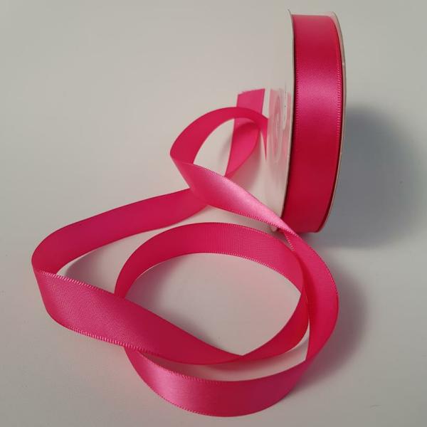 Satin Ribbon | Satin Ribbon Single Sided 15Mm Shocking Pink Ribbons Satin Ribbon