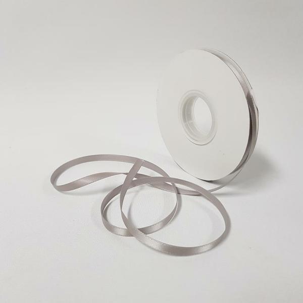 Satin Ribbon | Satin Ribbon Single Sided 6Mm Silver Ribbons Satin Ribbon