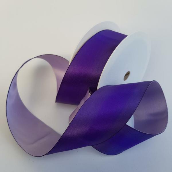 Satin Ribbon | Satin Ribbon Two Toned 40Mm Purple/Lilac Ribbons Satin Ribbon